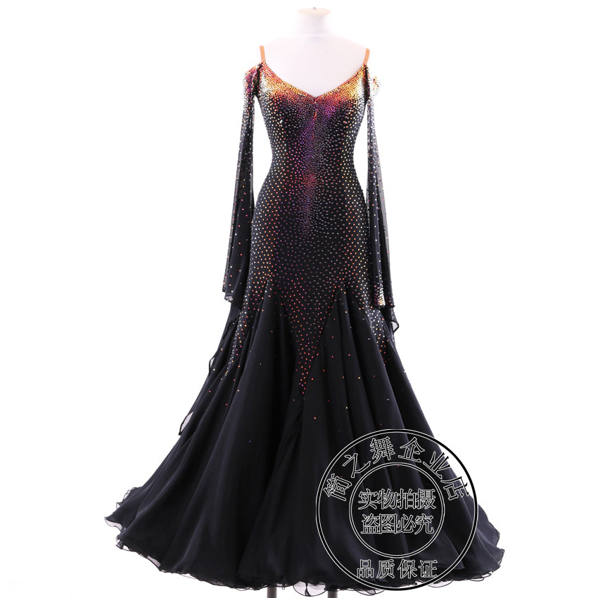 Jane Niti Silk Morden Dance Dress Foreign Dress New National Standard Dance Waltz Customised Competition Suit National Standard Dance Performance