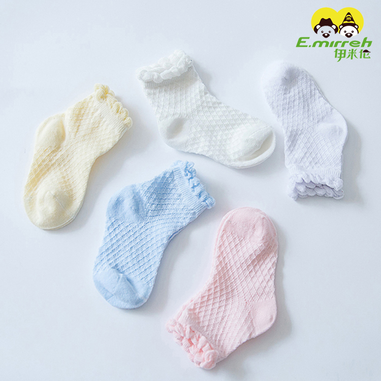 Imiren 2 đôi trẻ sơ sinh lưới thoáng khí vớ trẻ em thoải mái vớ lỏng thời trang trẻ em vớ trẻ em shop thời trang trẻ em