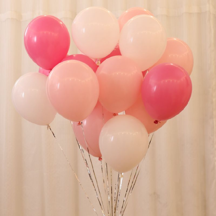 10 inch imported NEO thickened princess pink balloon wedding wedding room decoration balloon birthday party matte balloon