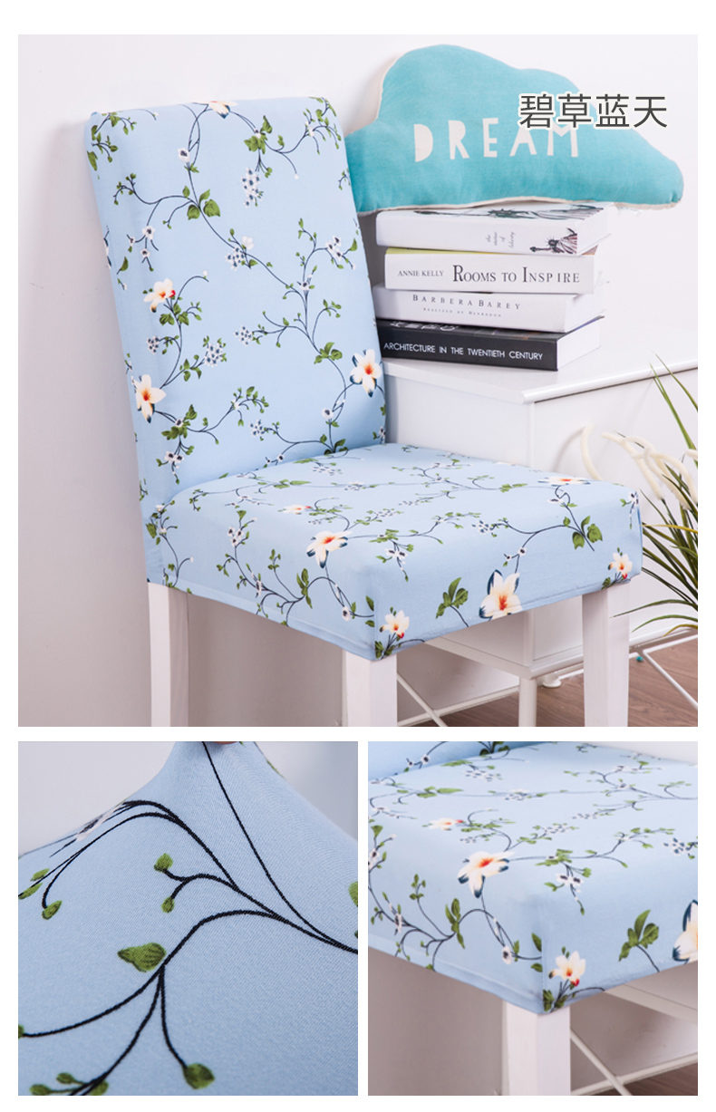 Đàn hồi Xiêm Home Tịch Bìa Ghế Mat Vải Bắc Âu Đơn Giản Dinette Trở Lại Ghế Set Phổ Phân Bộ khăn trải bàn kính