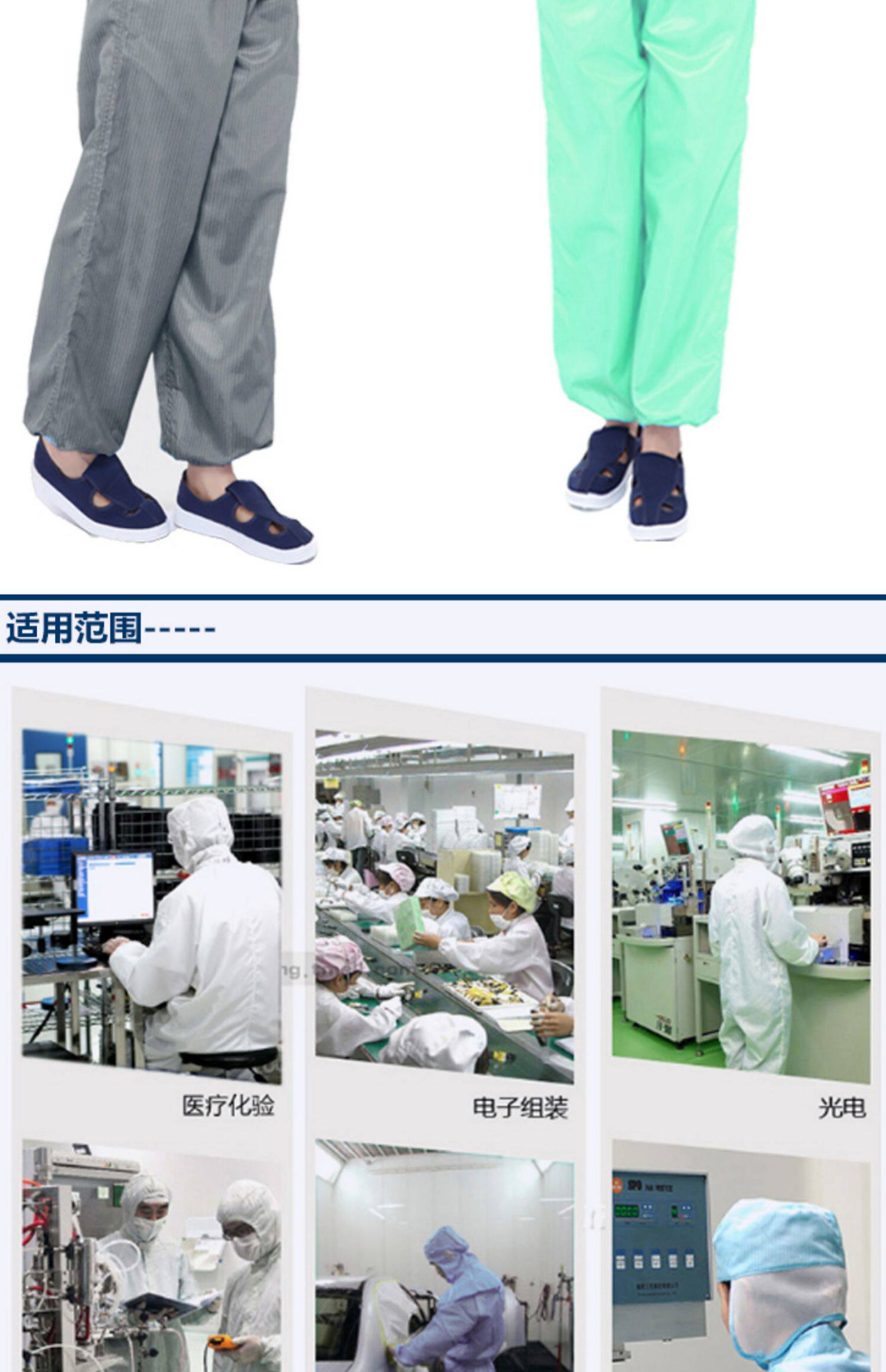 Защитная одежда 八年老店 19种颜色qcfh防尘防护服男分体连帽工作无尘静电衣带帽食品养殖场重复使用