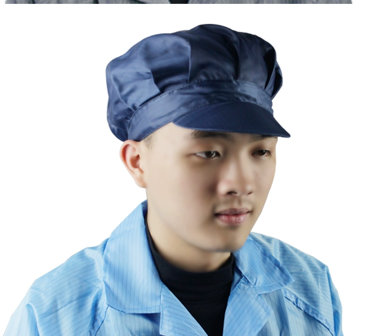 Mũ chống bụi chống tĩnh điện mũ làm việc lớn mũ bảo hộ lao động nữ mũ chống bụi phòng sạch không bụi mũ bảo hộ lao động nhà máy điện tử nữ màu xanh và trắng mũ y tế màu xanh