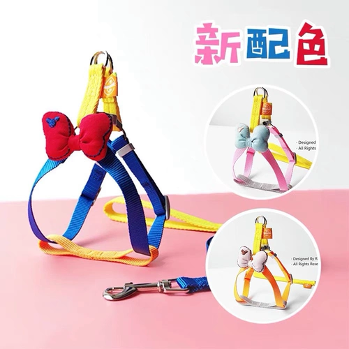 Собака белый снежный направление веревка цвета красочный живот мальчики для живота ремешок для животных, ходячий кошка, ходящая веревка для собак, лук