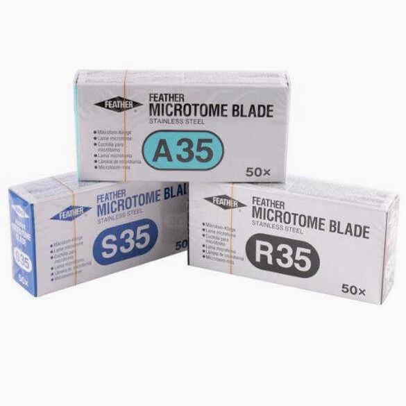 原装日本 FEATHERA羽毛刀片 A35/R35/S35 病理切片刀片 50片/盒