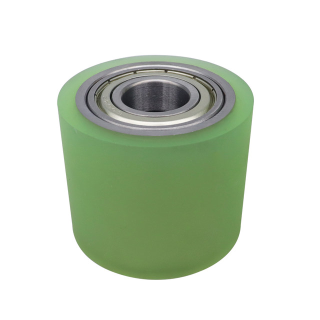 Spot polyurethane coated wheel unpowered transmission belt bearing roller wear-resistant custom rubber silicone roller pressure