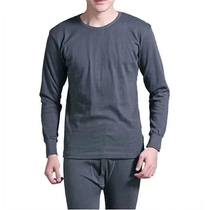 Dark Grey Road Neater Pants Autumn Clothes Autumn Pants Suit Modale Warm Autumn Clothes Pants Round Collar Long Sleeves Knitted Underwear