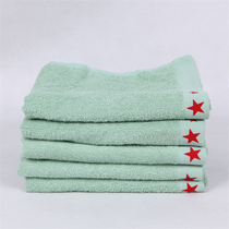 Light Green Towel Student Wash Face Towel Pure Cotton System Towel Light Blue Towels