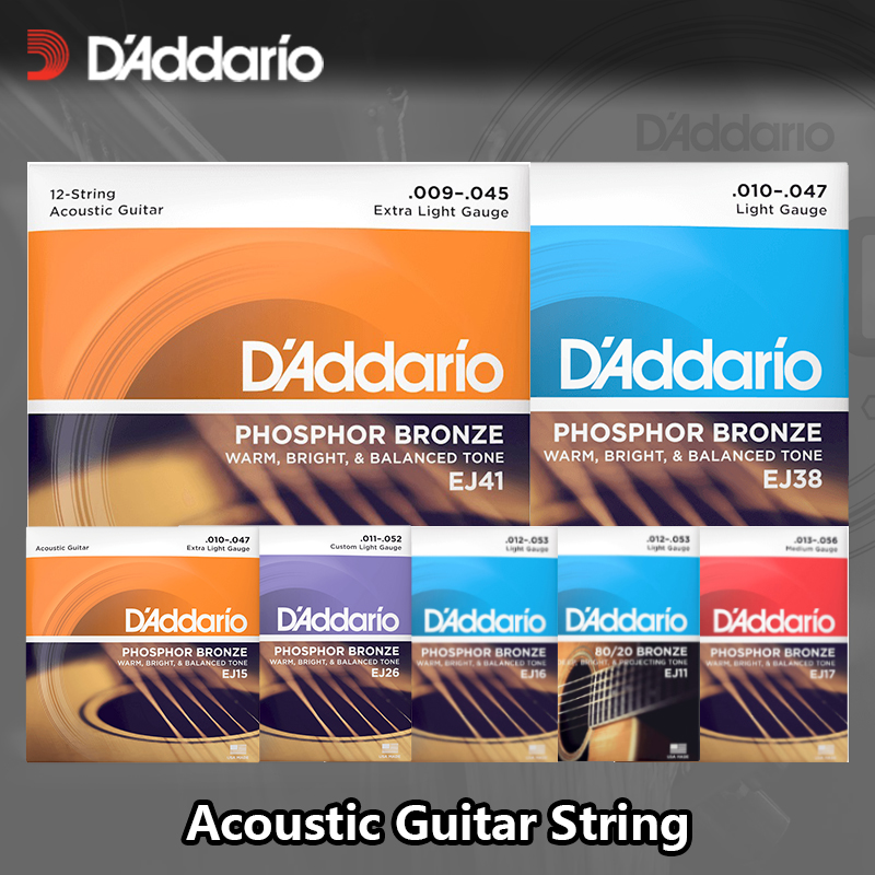 DAddario DAddario EJ Series Regular 12-string new folk guitar string Stone Bridge Instrument