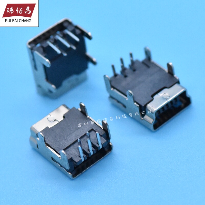 USB Interface Female Base Micro Connector Connector 5P Patch Straight Plug Bent Pin Vertical Mini Mini USB Socket USB Interface Female Base Micro Connector Connector 5P Patch Straight Plug Bent Pin Vertical Mini Mini USB Socket