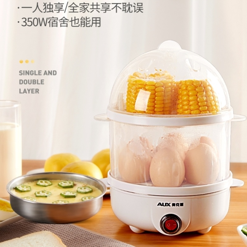 Dormitory Steamed Egg-cooker Eggware Home Multifunction Breakfast Machine Automatic Power Cut Mini Mini 1 Person Cooking Egg Deity