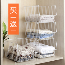 Wardrobe storage layered partition finishing storage dorm artifact clothes compartment divider compartment clothing cabinet built-in shelves