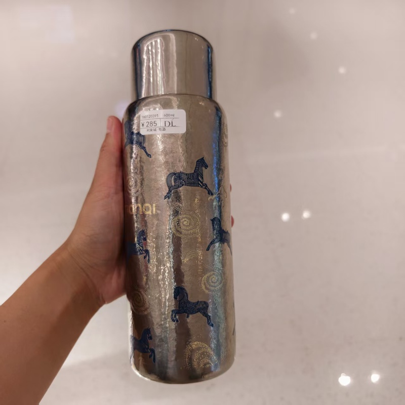 Xuchang Pangdonglai Tianqi New Year of the Horse Limited Edition Pure Titanium Creative Magnetic Double-Lid Insulated Cup Large Capacity with Receipt