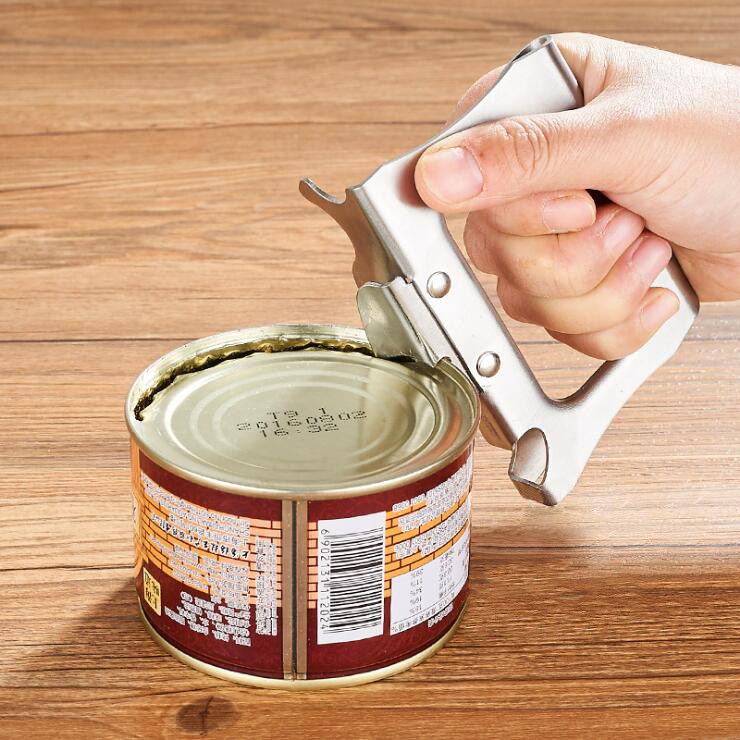 Can opener Multi-function bottle opener Stainless steel can screwdriver Tin can knife Beer bottle opening tool artifact