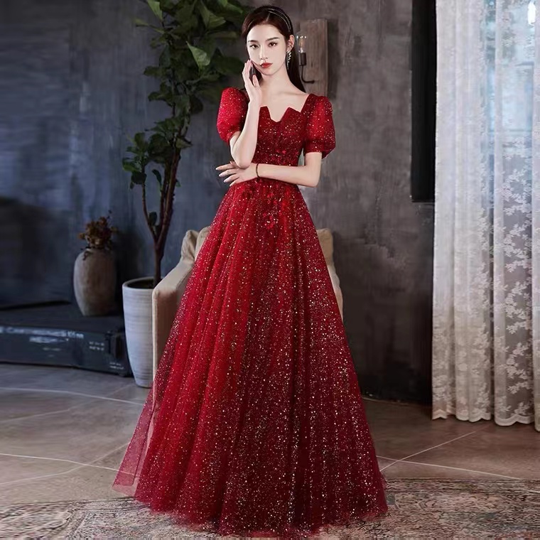  2XL+T-037 wine red spray gold clothes for about 145cm rental rental   + $4.71 