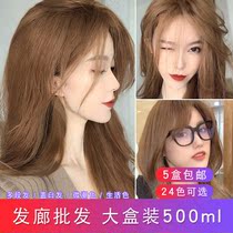 Dye Cream Hair Salon Special Micro-Trend Line Color Hair Dyeing Cream Barber Shop Cover White Hair Large Box Dress Dye Hair Cream Wholesale