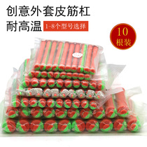 Hairdressing tool leather fascia curly hair barber cold and hot bar curly hair styling hollow with 10-pack