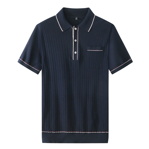 Хлопковая повседневная футболка polo, футболка с коротким рукавом