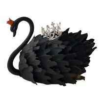 Internet celebrity swan cake crown birthday cake creative customization goddess children men and women Beijing nationwide delivery