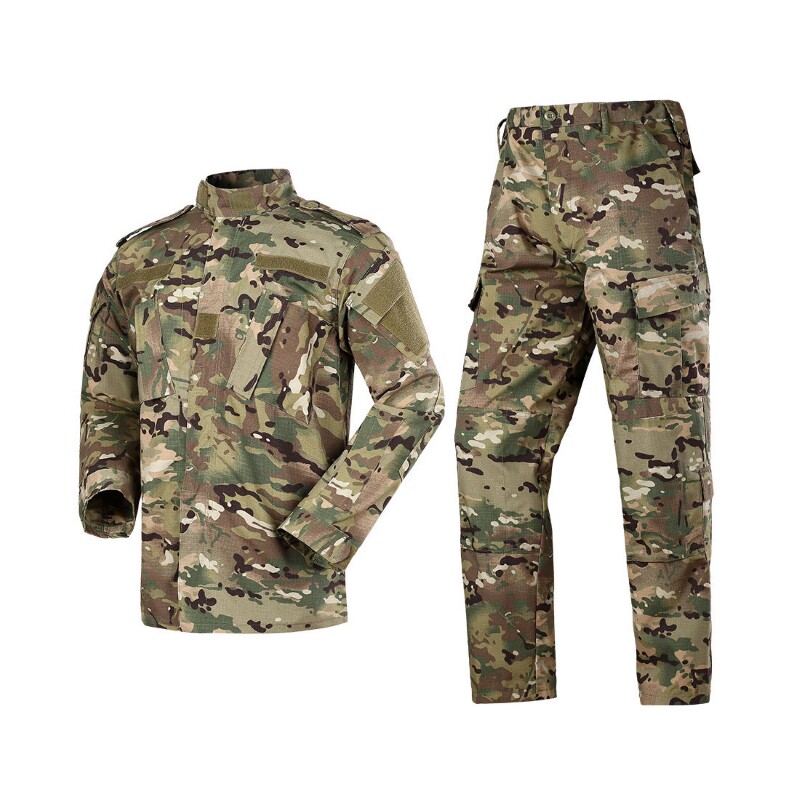 U.S. military outdoor tactical suit camouflage suit CS field suit loose wear-resistant military fan tactical tooling men's and women's overalls