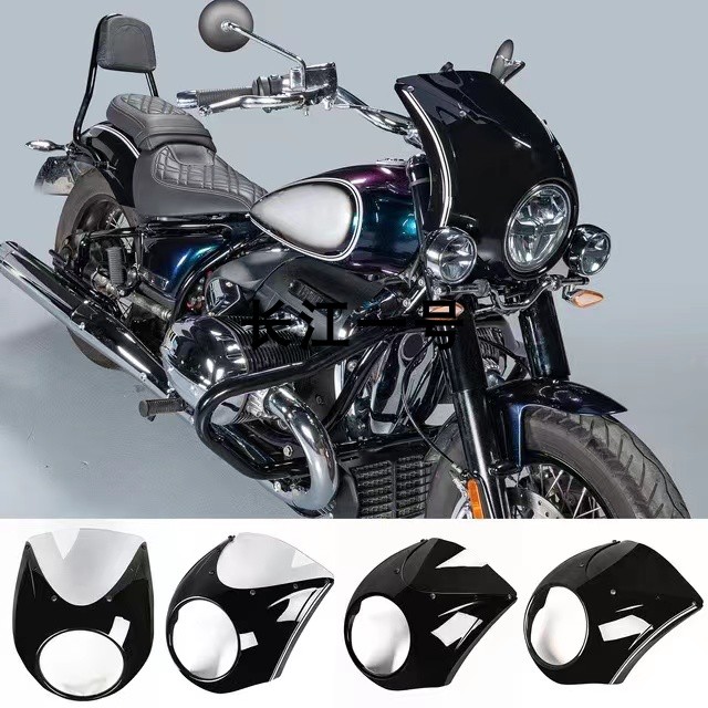 Suitable for BMW BMW R18 20-23 years retrofit front wind shield large lampshade guide hood small wind-wind pig head hood-Taobao