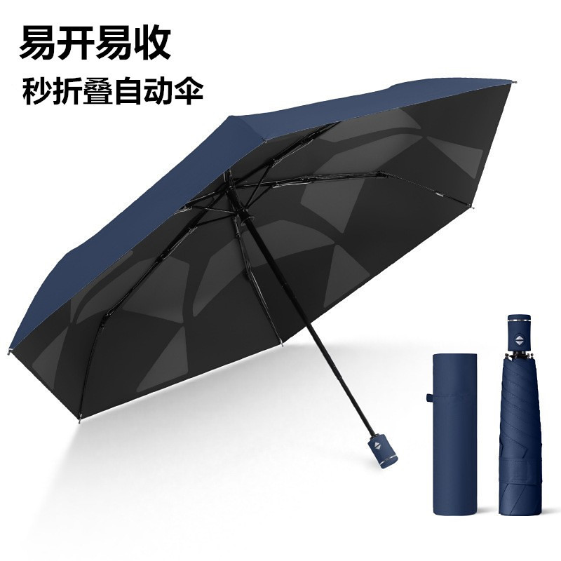 New Export Model, Easy-To-Fold Umbrella with Memory Patch, Automatic Sun Umbrella, Dual-Use for Sun and Rain, Outdoor Sun Protection