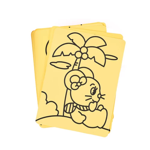 Клеевая картина, интеллектуальная игрушка, цветной песок для рисования для детского сада, DIY