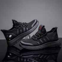 2019 autumn new mens shoes non-slip breathable sports casual shoes Korean version of Joker soft soled shoes running shoes