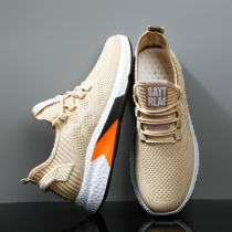 Flying woven breathable sneakers men 2020 Autumn New Korean version Joker soft bottom non-slip running shoes fashion casual shoes