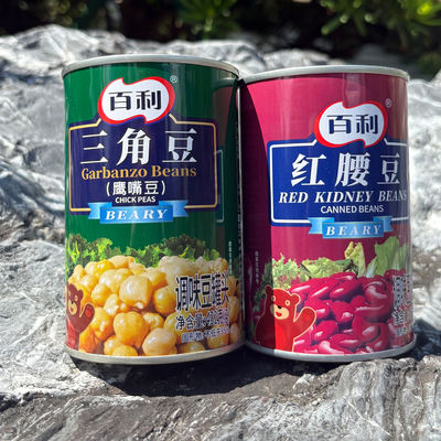 Baili Canned Red Waist Triangular Mouth Beans Seasoned Beans ready-to-eat commercial packaging ready-to-eat salad Western food 415g per can