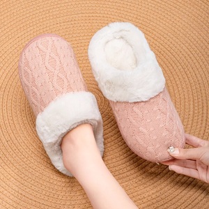 宝人包头棉拖鞋女室内居家2025冬季防滑保暖舒适毛毛拖女做月子鞋
