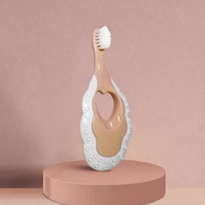中亲婴儿乳牙刷训练护齿口腔清洁器全硅胶树苗牙胶套装任选