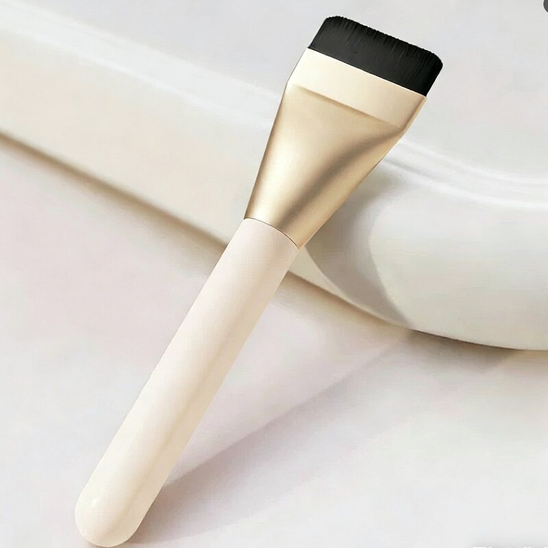 粉底刷一字型化妆刷扁头无痕加调色板化妆上妆化妆师专用粉底液刷