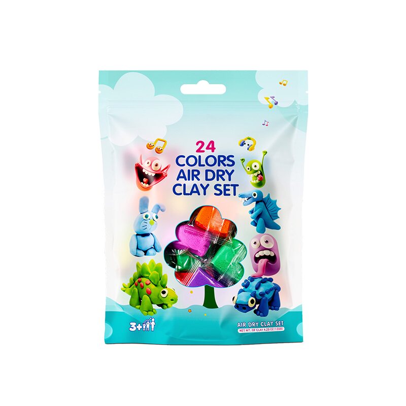 檬小怪儿童彩泥黏土轻泥乐橡皮泥生日礼物幼儿园专用超轻粘土