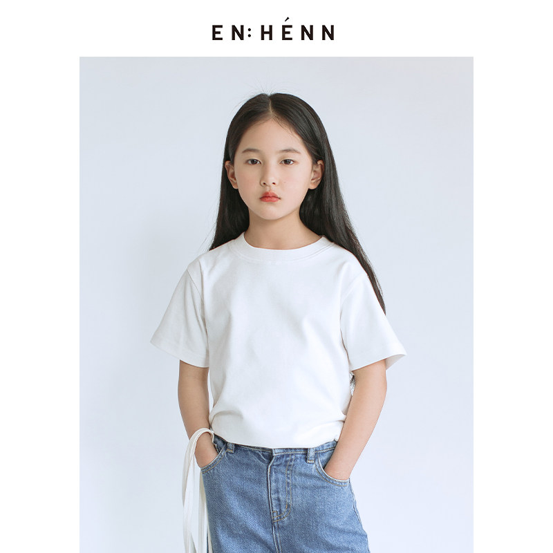 ENHENN children's clothing children anti-mosquito clothing 2022 new boys T-shirt pure cotton summer girl short sleeve baby blouse