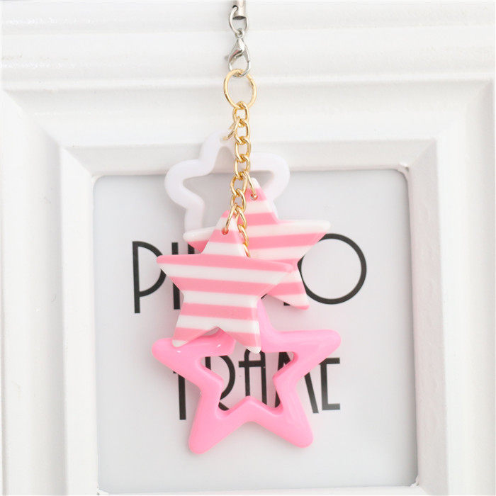  Cute Resin Pentagram Star Strings with Disc Phone Protection Shell Chain Camera Hang Accessories Selfie-pendant Rope Couple Ornaments
