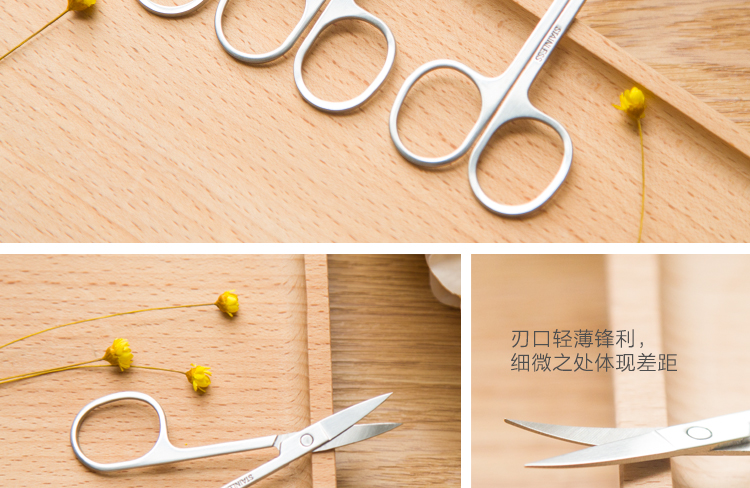 Thép không gỉ kéo cắt tỉa Lông mày cắt râu Tip khuỷu tay làm đẹp công cụ trang điểm kéo nhỏ - Các công cụ làm đẹp khác cọ bh cosmetics