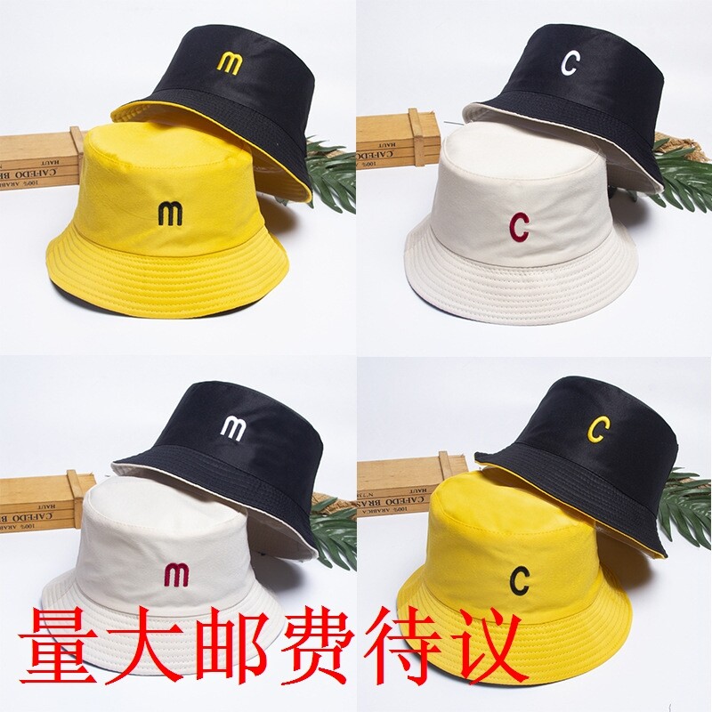 Fisherman hat woman autumn and winter Korean version Double face wearing sunscreen hat Zins Soft girl cute little fresher 100 hitch cap