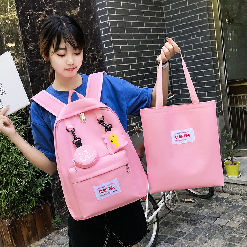 New Pint Bag Girl Han Edition Campus Original Dormitory High School Students Brief About 100 Hitch A Pair Of Shoulder Bag