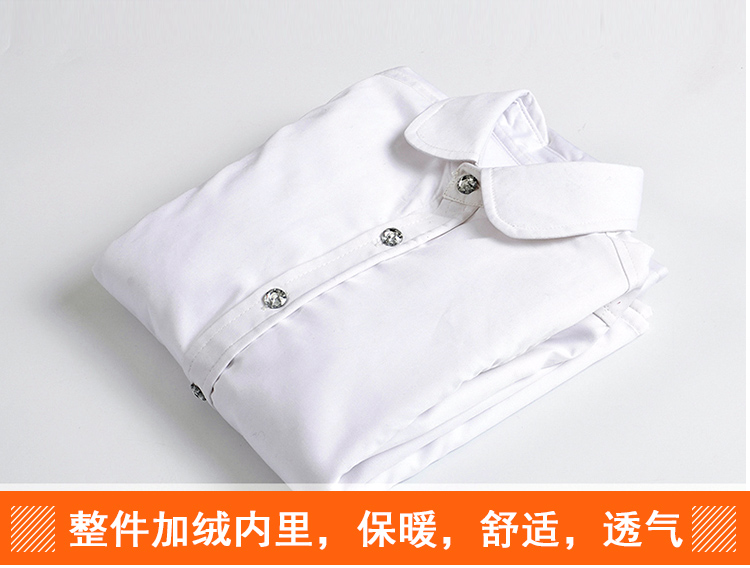 Cô gái áo trắng dài tay cotton mùa xuân và mùa thu lớn trẻ em học sinh chạm đáy áo đồng phục trang phục áo trẻ em trắng quần áo trẻ em hàn quốc