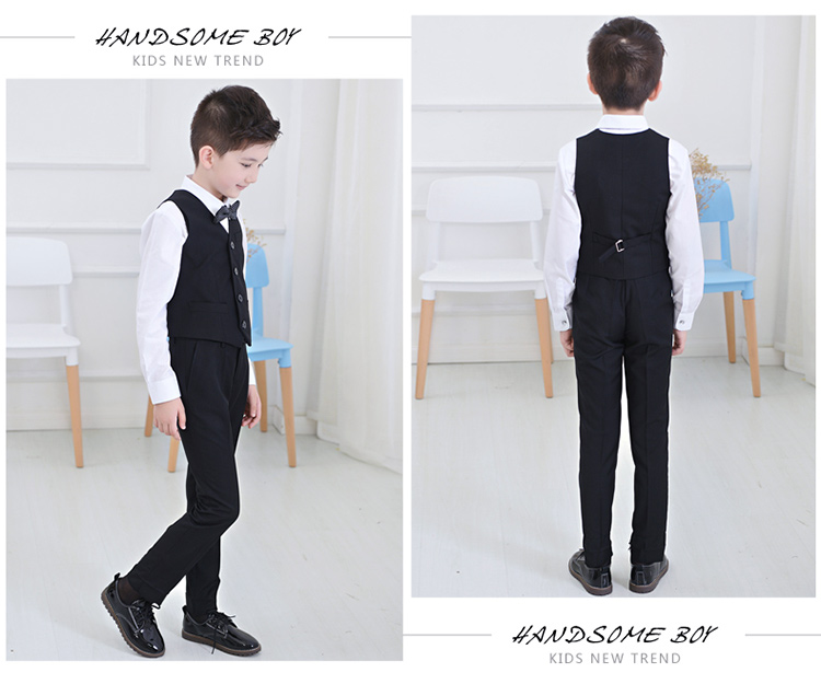 Phù hợp với trẻ em vest phù hợp với cậu bé người Anh phù hợp với vest trong cậu bé lớn sinh viên đàn piano trang phục hoa cô gái ăn mặc quần áo trẻ em xuất khẩu