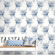 Grammy wallpaper imported from the United States pastoral small floral pure paper material safe and environmentally friendly bedroom wallpaper flower banquet