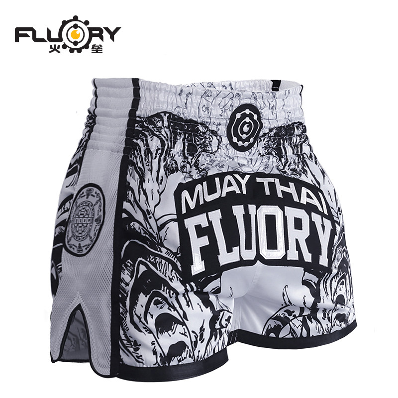 Fire base children Muay Thai shorts Sanda suit free fighting training competition Tiger boxing shorts adult