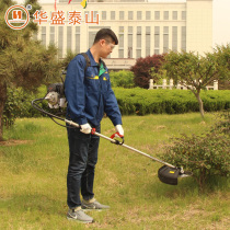 Shandong Huasheng lawn mower four-stroke knapsack 139F-2C gasoline weeding machine Rice cutter Brush cutter Grass