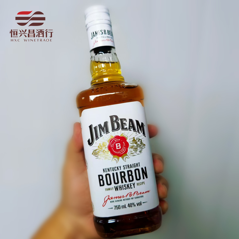 洋酒白占边波本威士忌金宾美国进口Jim Beam烈酒调鸡尾酒基酒评价- 淘宝网