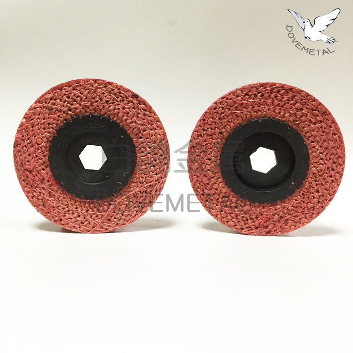 Dongda AAA 4 inch rubber core kenaf wheel angle grinder throwing red polishing wheel grinding wheel twine wheel 100*16