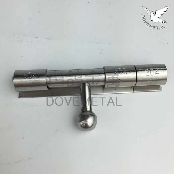 Stainless steel fattening inserts steel door bolt clear insert gate plug in solid insert padlock