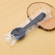 Disposable PS plastic spoon fork cake spoon dessert fork ice cream ice cream baking supplies individually packaged 50 pieces