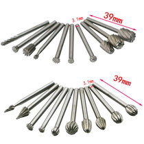 Electric grinding accessories Alloy steel High-speed steel grinding head Grinding head Alloy rotary file Woodworking file Milling cutter 20pcs