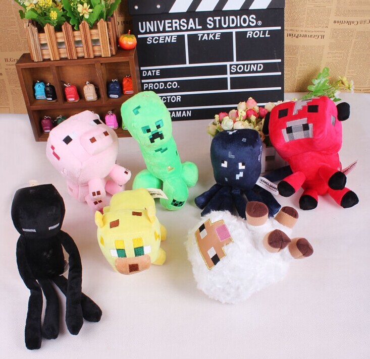 My world plush doll pillow pendant creepy fear TNT lawn ender dragon character animal children's toys