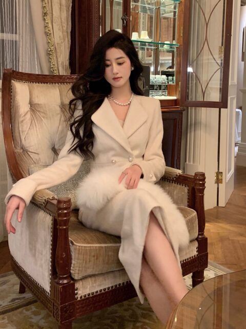 Hollinna New Chinese-Style Small Fragrance Suit Dress for Women, Autumn and Winter 2025 New Elegant and High-End French Two-Piece Set